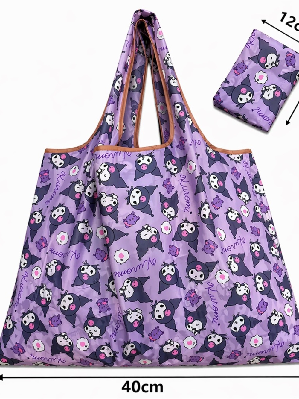 Sanrio Purple Cartoon Foldable Tote Bag